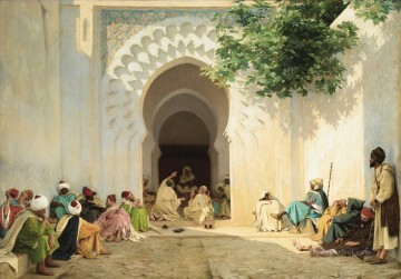 Arab Painting - UNE AUDIENCE DU PACHA A TANGER Georges Bretegnier Araber